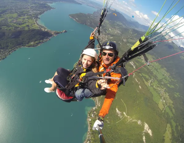 parapente tandem Sources lac Annecy
