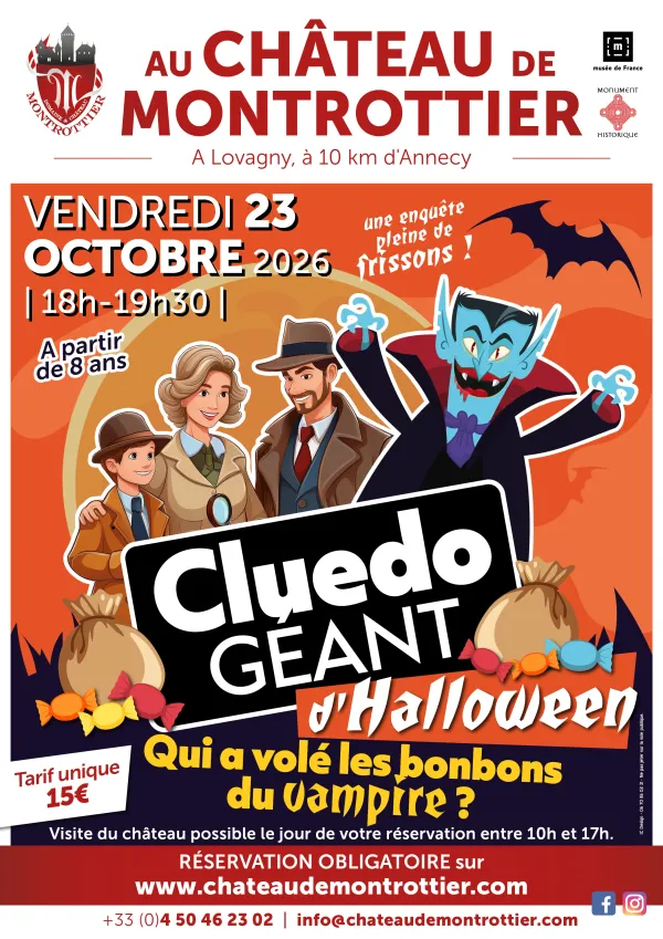 Cluedo géant d'Halloween