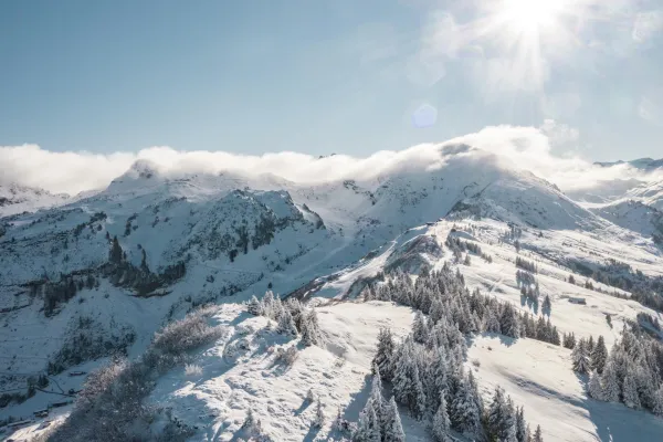 Le Col de Bassachaux en hiver