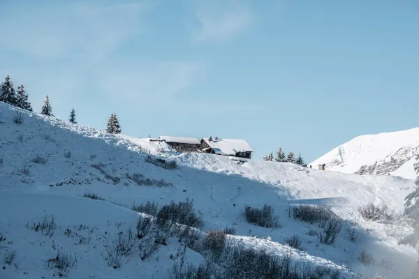 Le Col de Bassachaux en hiver