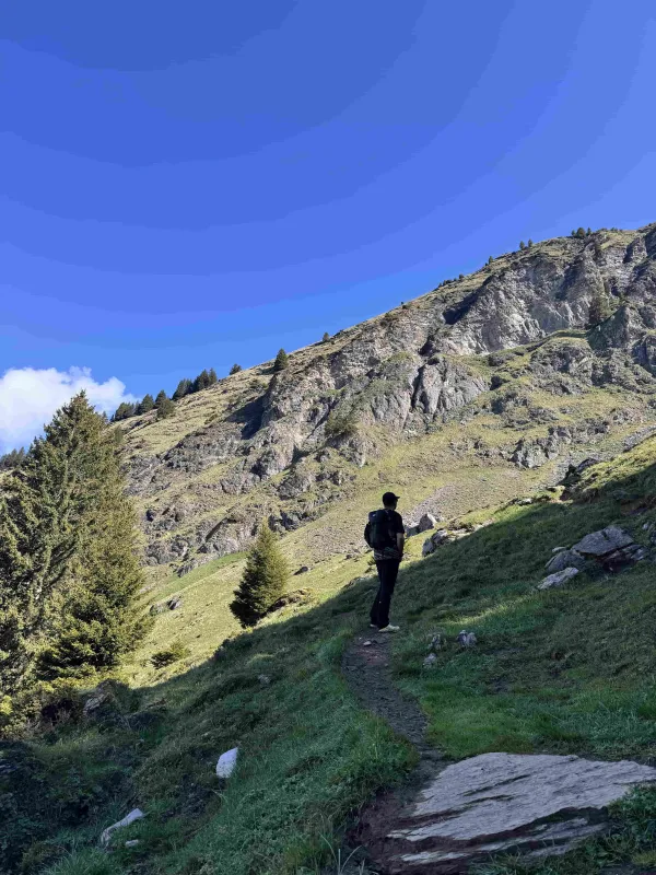 Col de cou depuis le lac des Mines d'Or_Morzine