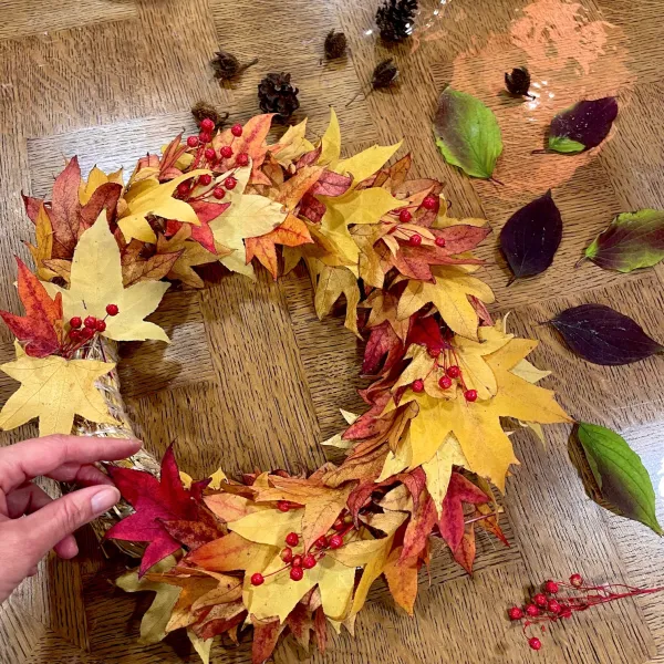 Atelier couronne d’automne