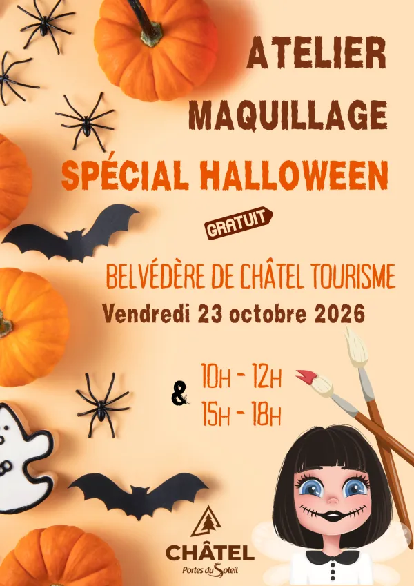 Atelier maquillage d'Halloween