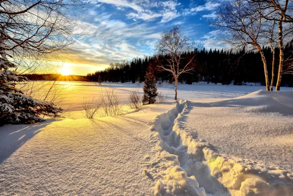 Balade au lever du soleil