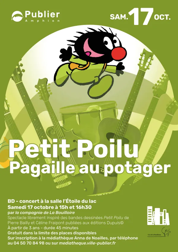 BD - concert - Petit poilu, pagaille au potager
