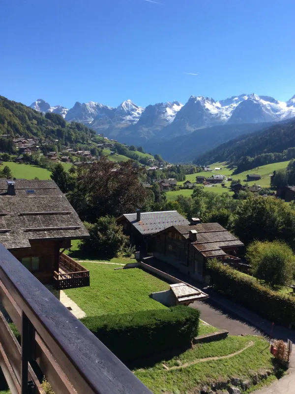 Vue depuis l'appartement été/View from the apartmet summer-Beaulieu-Le Grand-Bornand