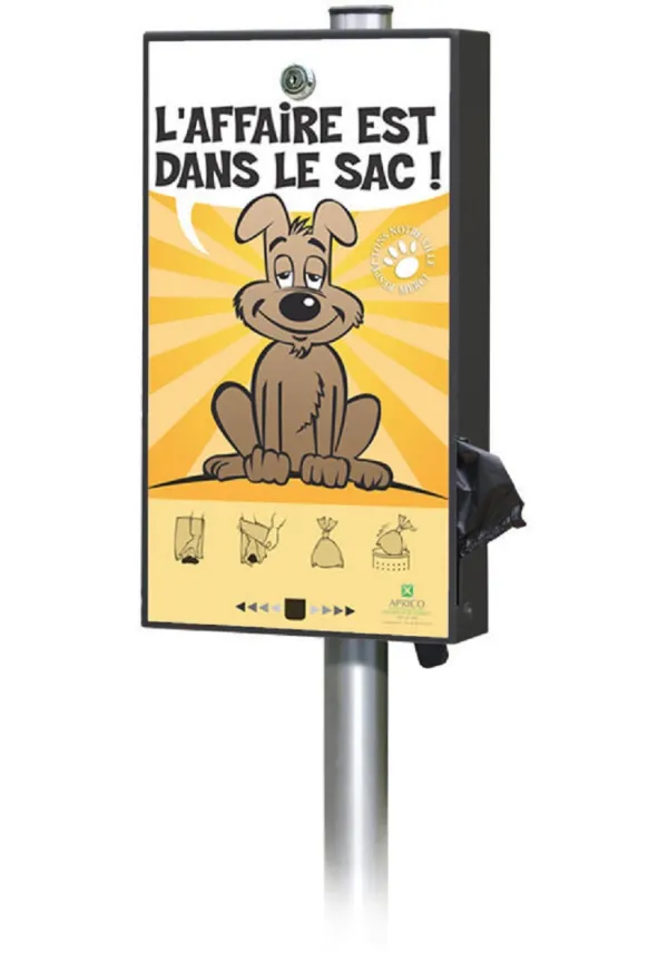 Distributeur de sacs pour déjections canines - Foyer 4 Saisons