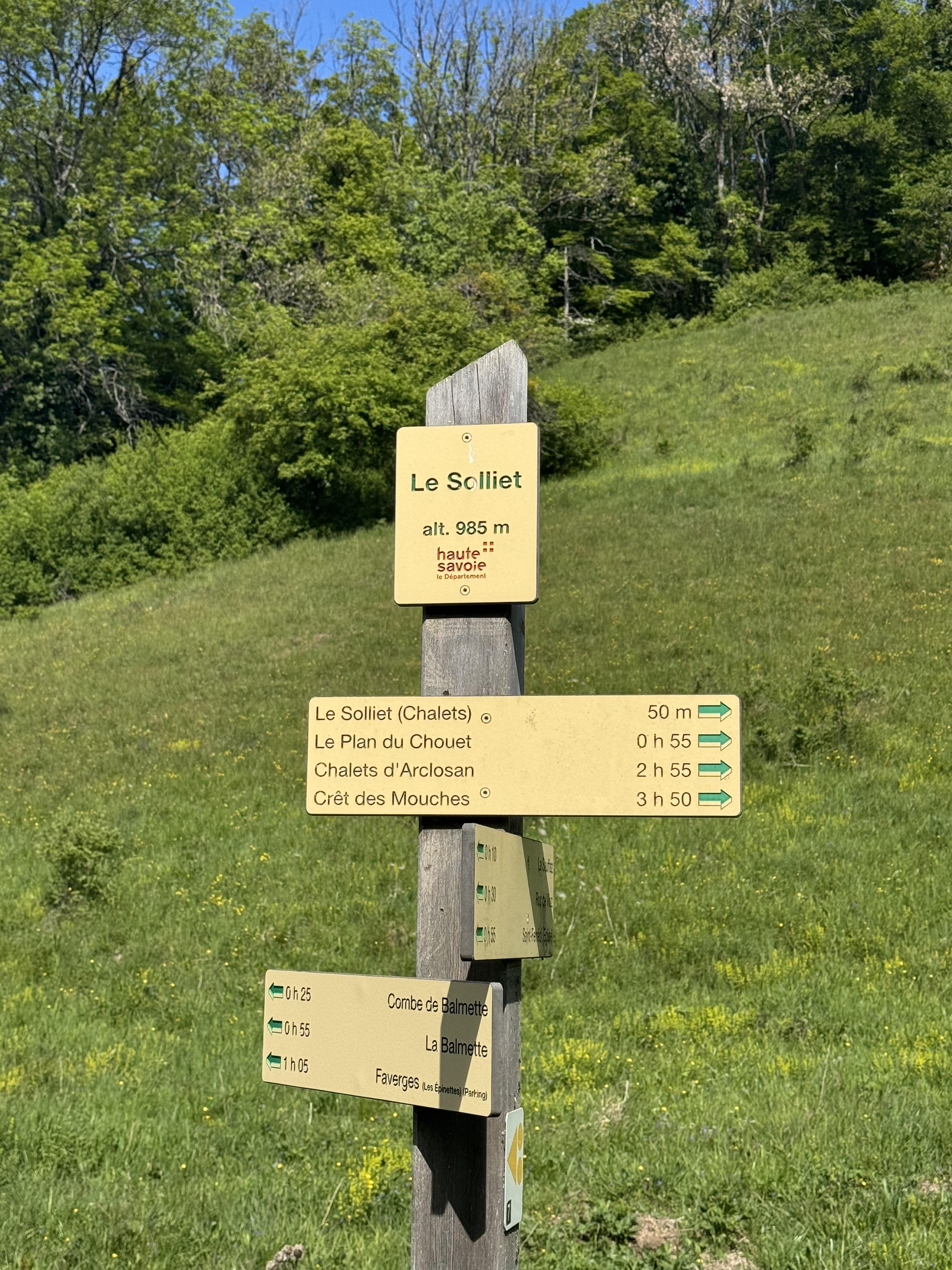 Boucle au Roc de Viuz par le plan du Chouet (grande boucle) à Saint-Ferréol