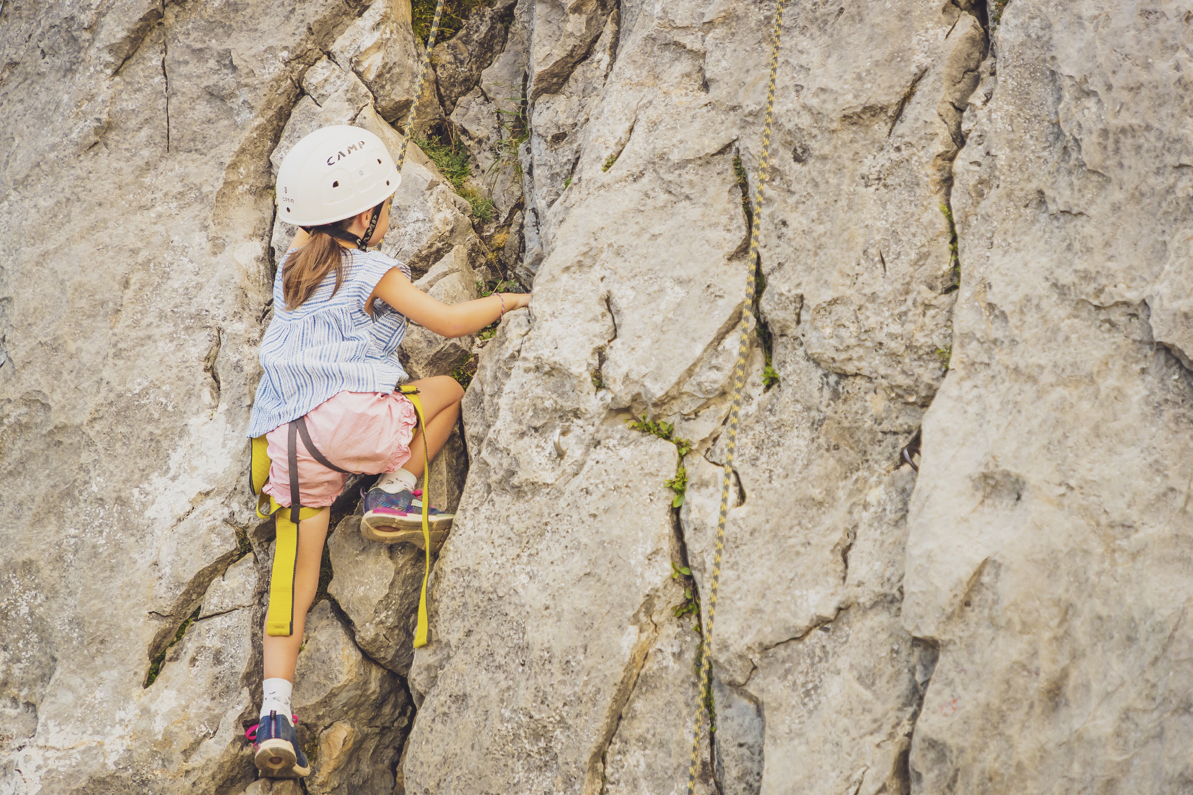 Séance d'escalade au Grand-Bornand pour les 5-7 ans