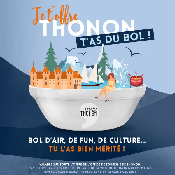 Carte cadeau "T'as du Bol" je t'offre Thonon