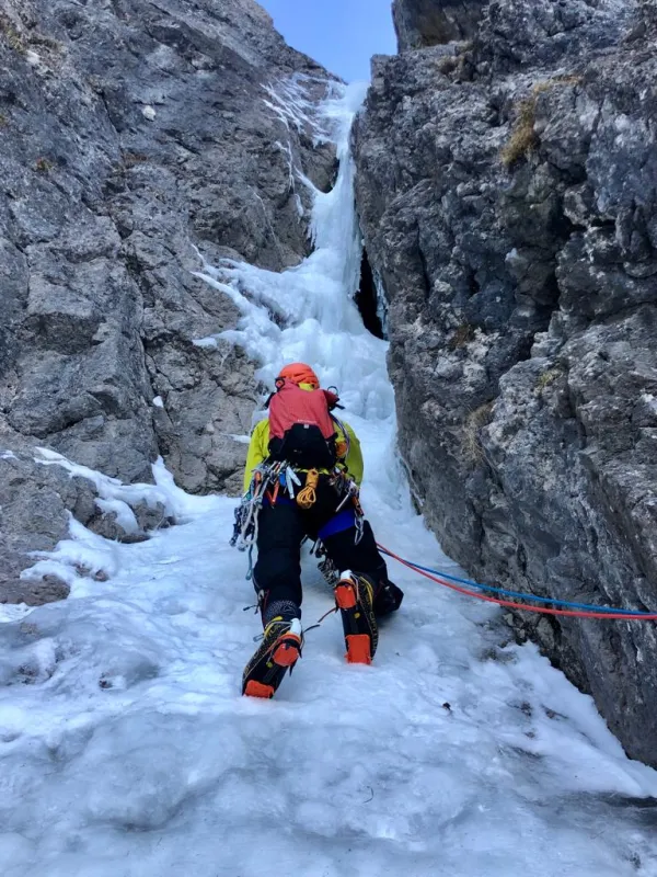 Activité encadrée cascade de glace
