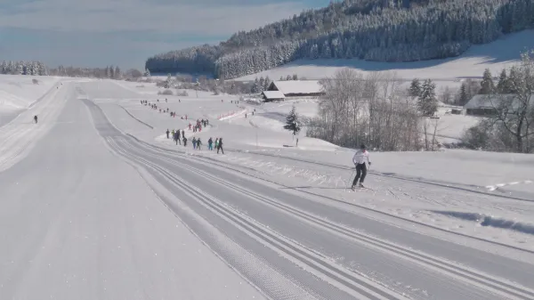 skieurs sur boucle verte "les Planeurs"