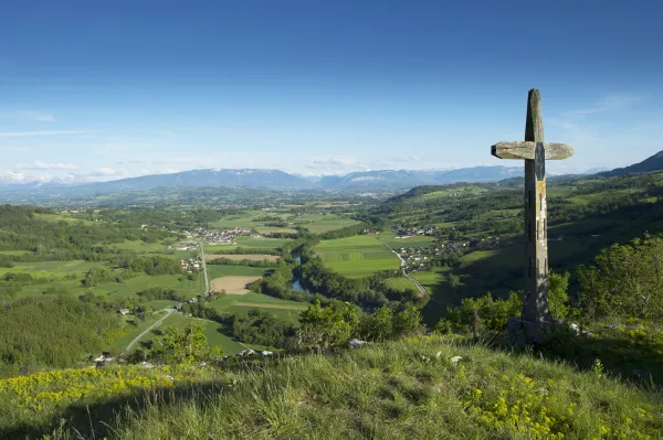Vue depuis la Croix de Chavanne, Val-de-Fier