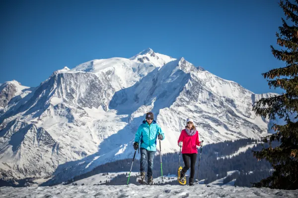 Itinéraire raquettes : liaison Megève