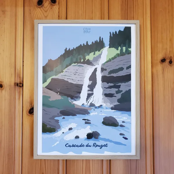 Affiche Coco Piké, cascade du Rouget 