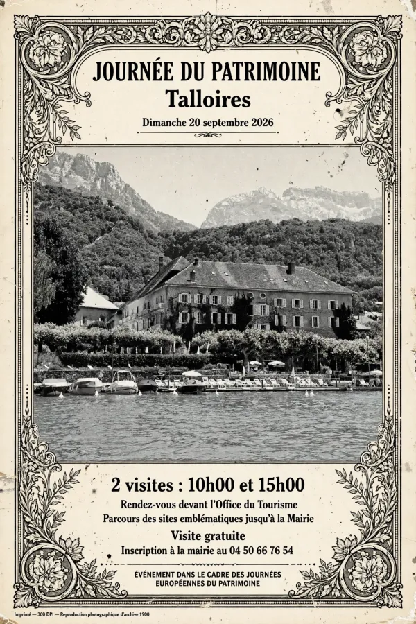 Journée du Patrimoine "Visite guidée du bourg de Talloires "