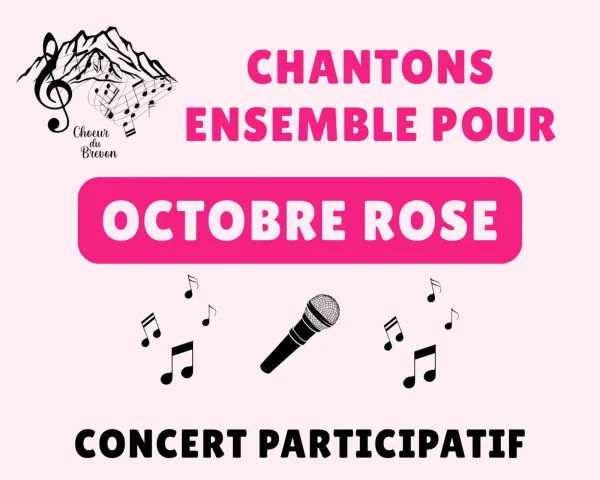 Concert Participatif : Chantons ensemble pour Octobre Rose