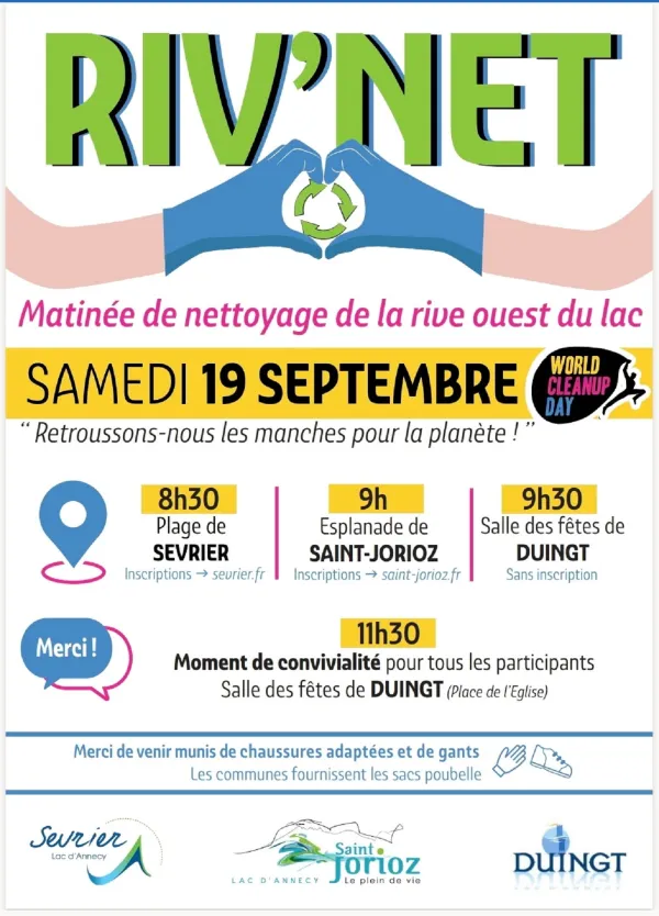 Journée de nettoyage de la rive ouest du lac