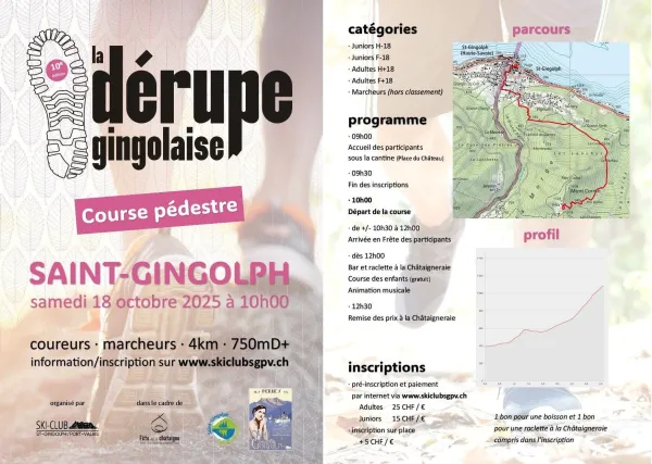 Course pédestre La Dérupe Gingolaise