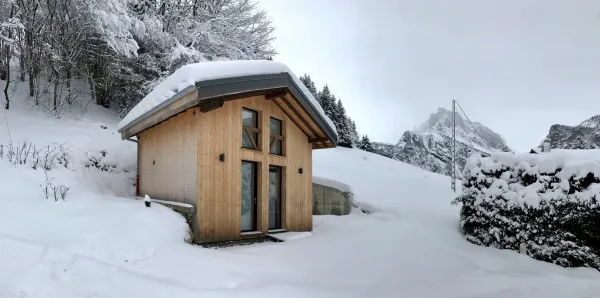 Façade ouest sou sla neige