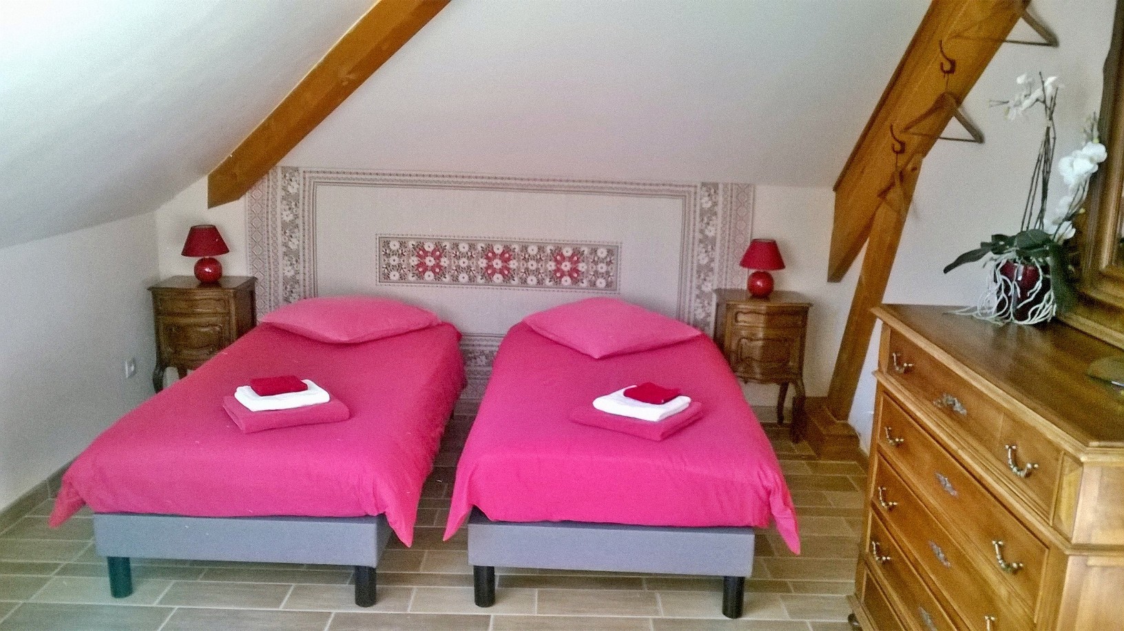 Chambre lits jumeaux