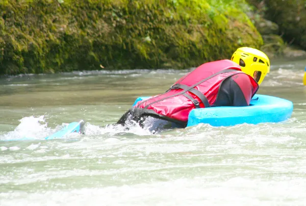 Hydrospeed sur l'Arve à Passy