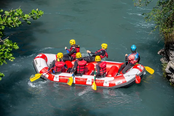 Descente en rafting sur la Dranse - parcours rodéo