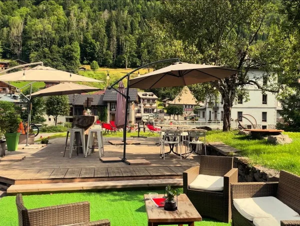 Notre terrasse en été