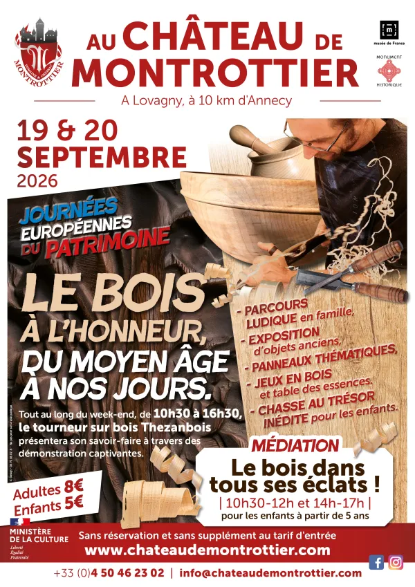 Le bois du Moyen Âge à nos jours - Journées Européennes du Patrimoine