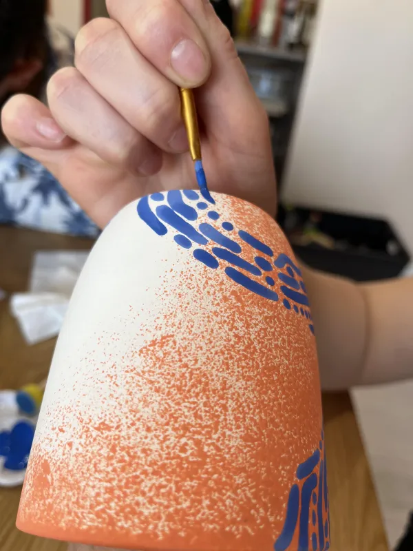 Décor à l'engobe