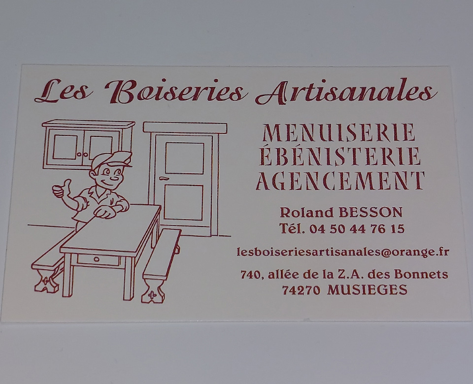 Les Boiseries Artisanales à Musièges