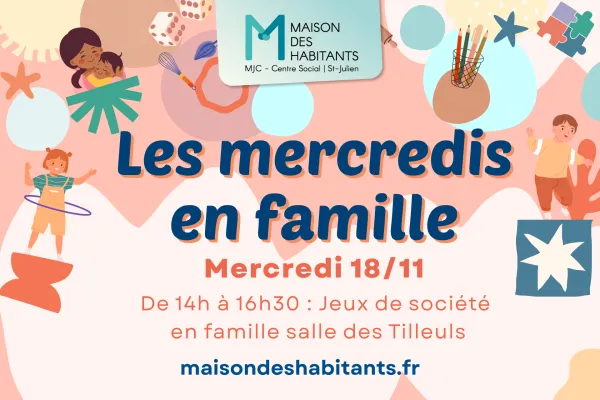 Les mercredis en famille - Jeux de société salle des Tilleuls