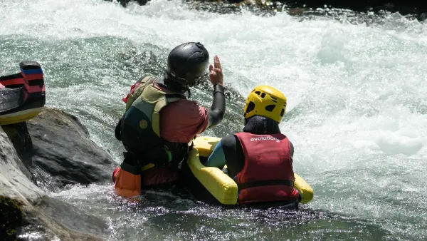 Hydrospeed sur la Dranse
