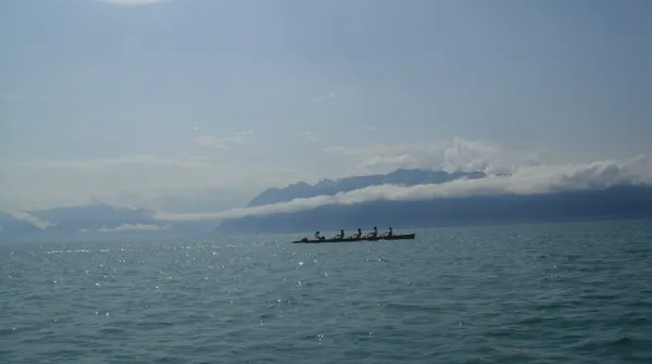 Initiation à l'aviron sur le lac Léman