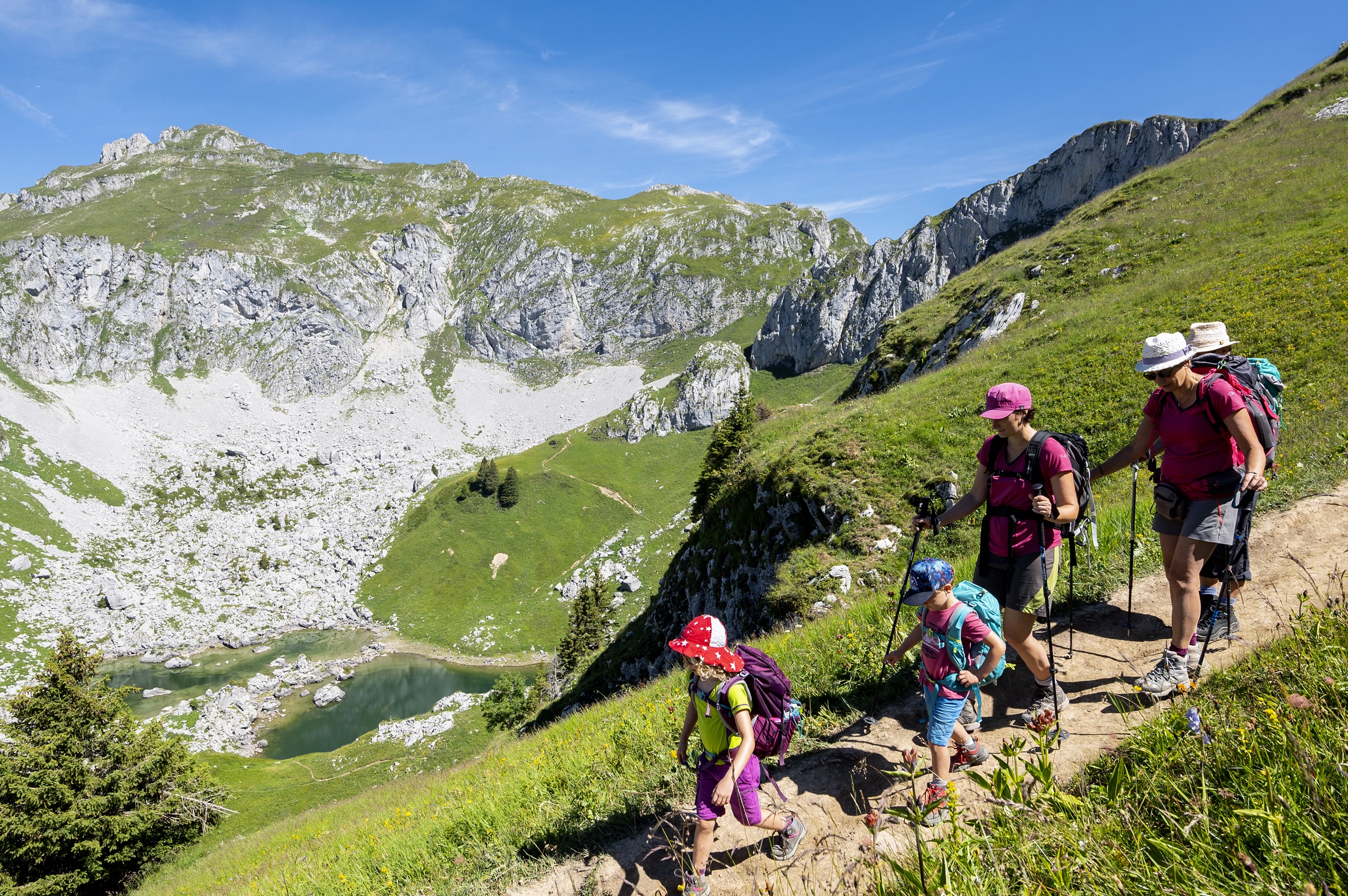 Itinéraire pédestre : Boucle de Darbon depuis lac de Fontaine à Vacheresse