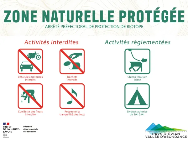 Réglementation Zone naturelle protégée