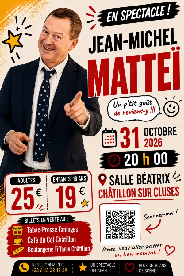 Jean-Michel Matteï en spectacle !