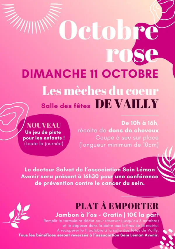Octobre Rose - Les Mèches du Cœur
