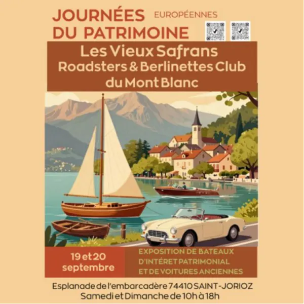 Journées Européennes du Patrimoine : Les Vieux Safrans et Roadsters & Berlinettes Club du Mont-Blanc