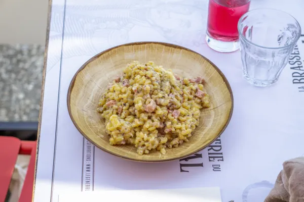 Plat risotto coquillettes truffe